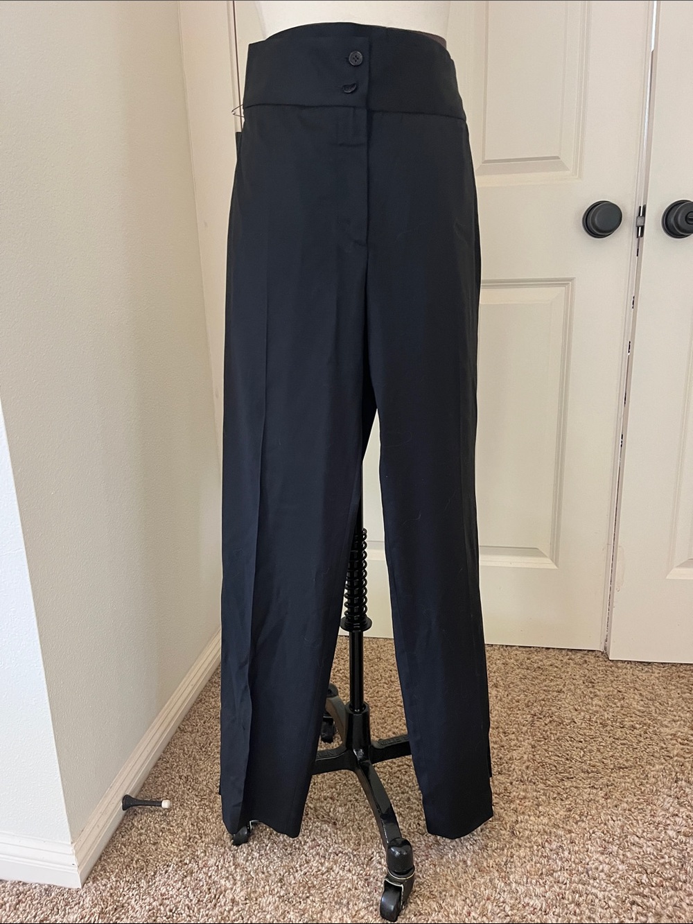 Dolce & Gabbana Black Virgin Wool Trousers